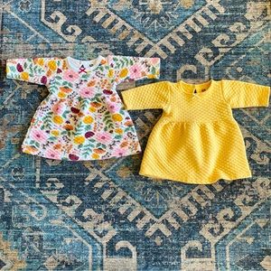 Hudson Baby Quilted Cotton Dresses, Fall Botanical- Size 3-6 Months